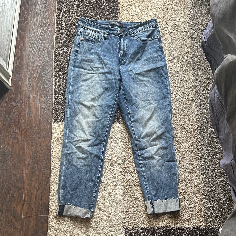 Judy Blue Boyfriend Jeans in Classic Denim